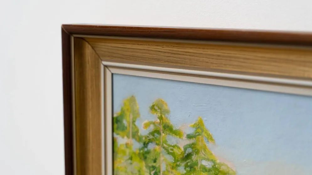 Peinture suédoise des années 1970 par Henry Johansson