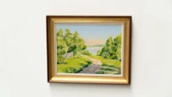 Peinture suédoise des années 1970 par Henry Johansson