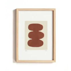 Peinture sur papier abstraite signée Eawy