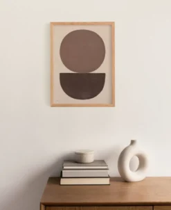 Peinture sur papier abstraite signée Eawy