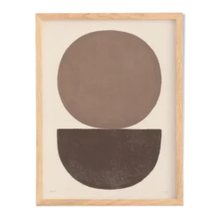 Peinture sur papier abstraite signée Eawy