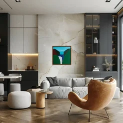 Peinture sur toile "Cascade" signée