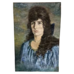 Peinture sur toile portrait de femme signé et daté 1926