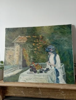 Peinture sur toile vintage d'après Childe Hassam