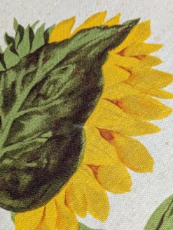 Peinture vintage sur lin''Les Tournesols'' par Irmgard Gutsche 60'/70'