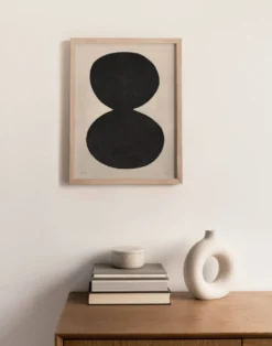 Peinture 30x40cm illustration abstraite contemporaine signée Eawy