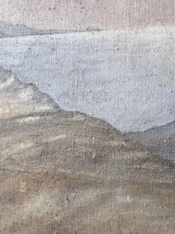 Peinture XXL géante de théâtre 1950