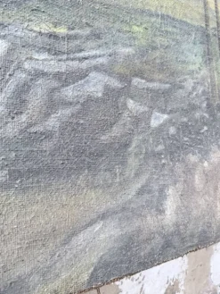 Peinture XXL géante de théâtre 1950