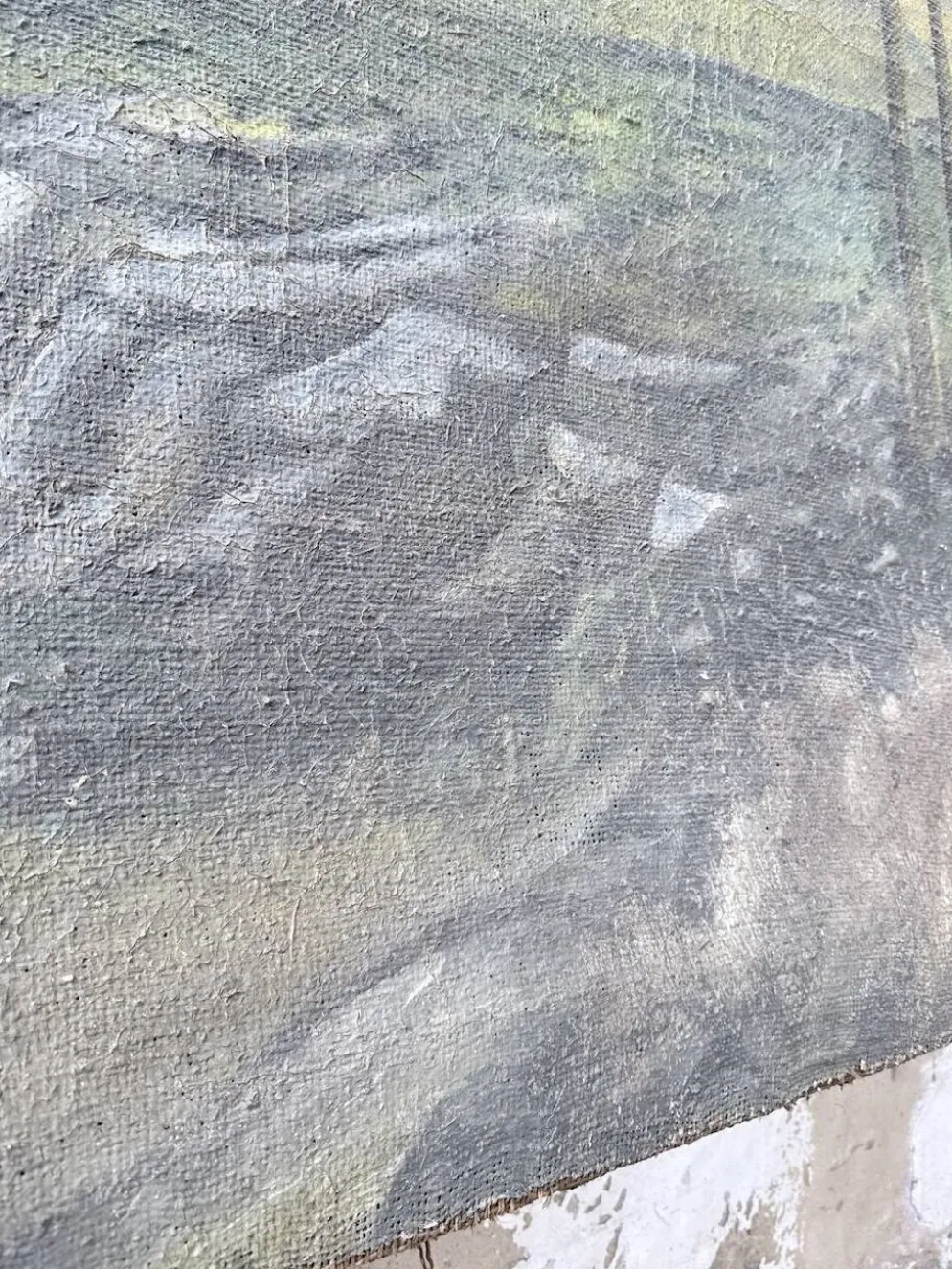 Peinture XXL géante de théâtre 1950