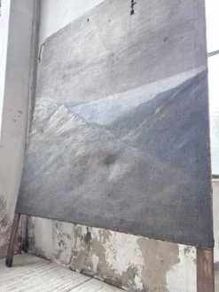 Peinture XXL géante de théâtre 1950