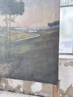 Peinture XXL géante de théâtre 1950