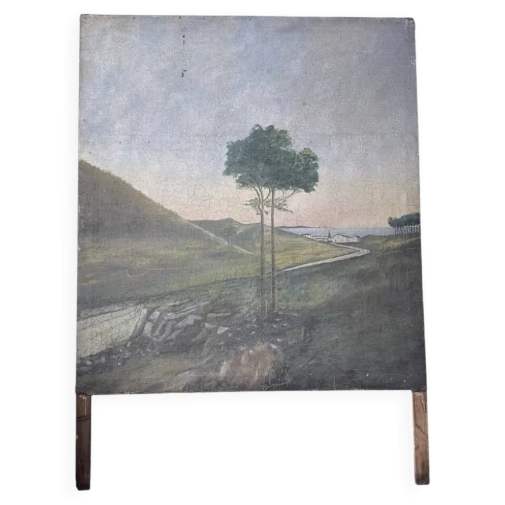 Peinture XXL géante de théâtre 1950