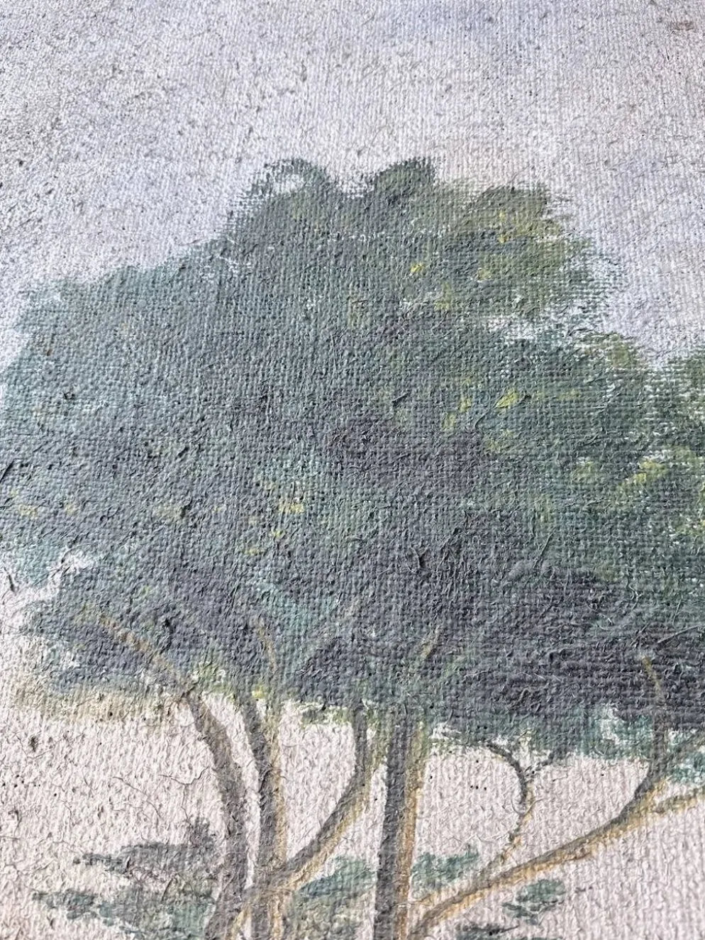 Peinture XXL géante de théâtre 1950