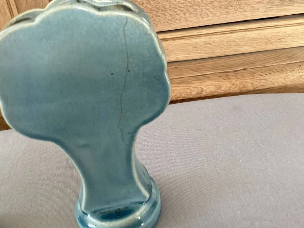 Pendule Art Déco (années 30-40) : Modèle en faïence signé "ESDEVE"