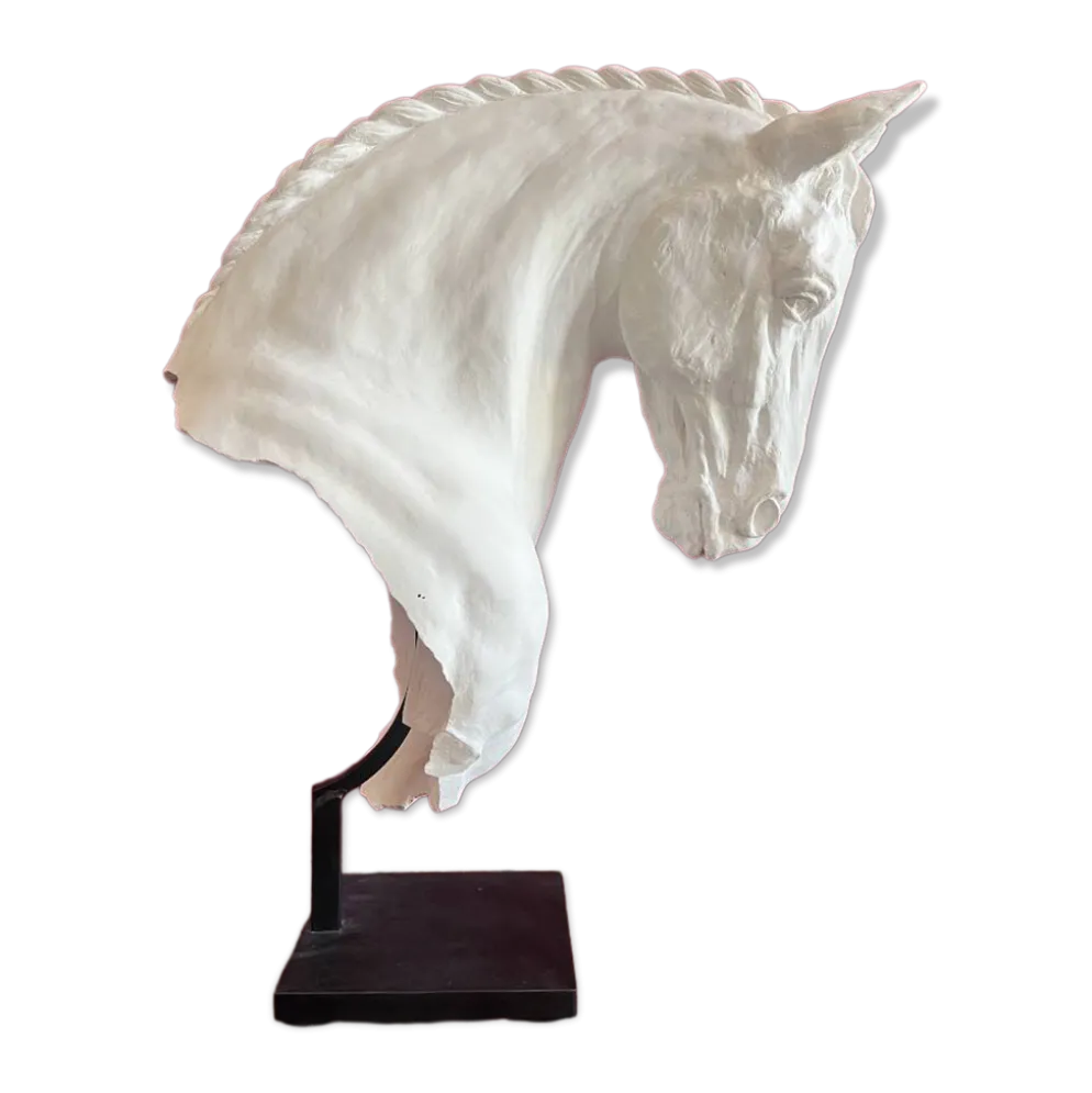 Percheron en plâtre Jean-Paul Gourdon