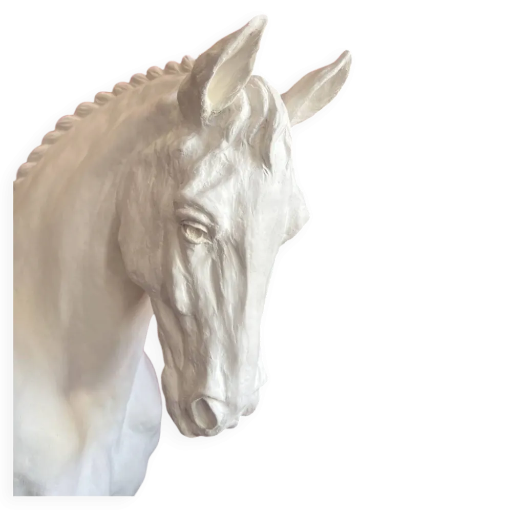 Percheron en plâtre Jean-Paul Gourdon