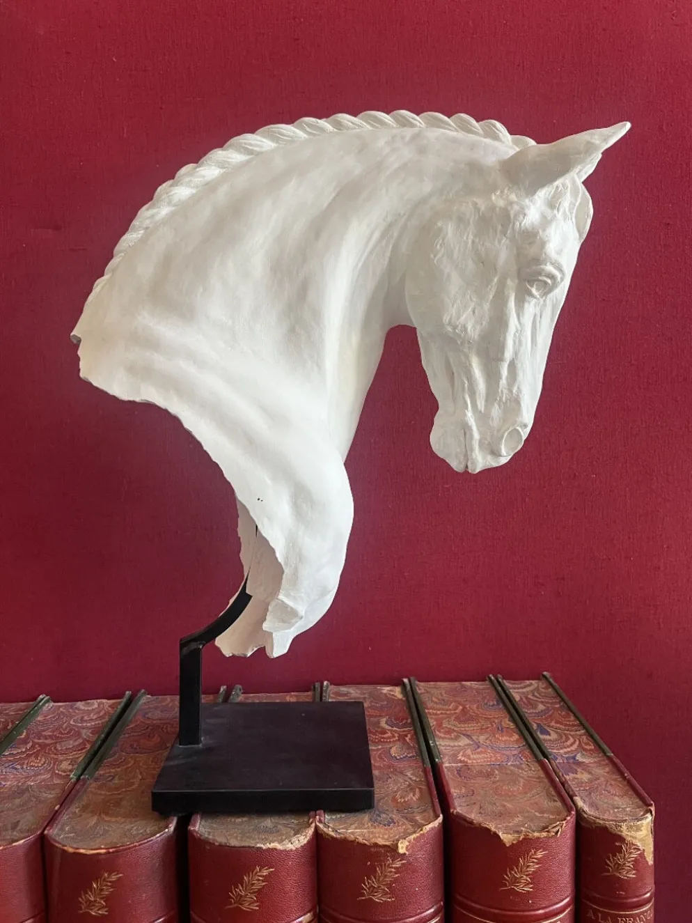 Percheron en plâtre Jean-Paul Gourdon