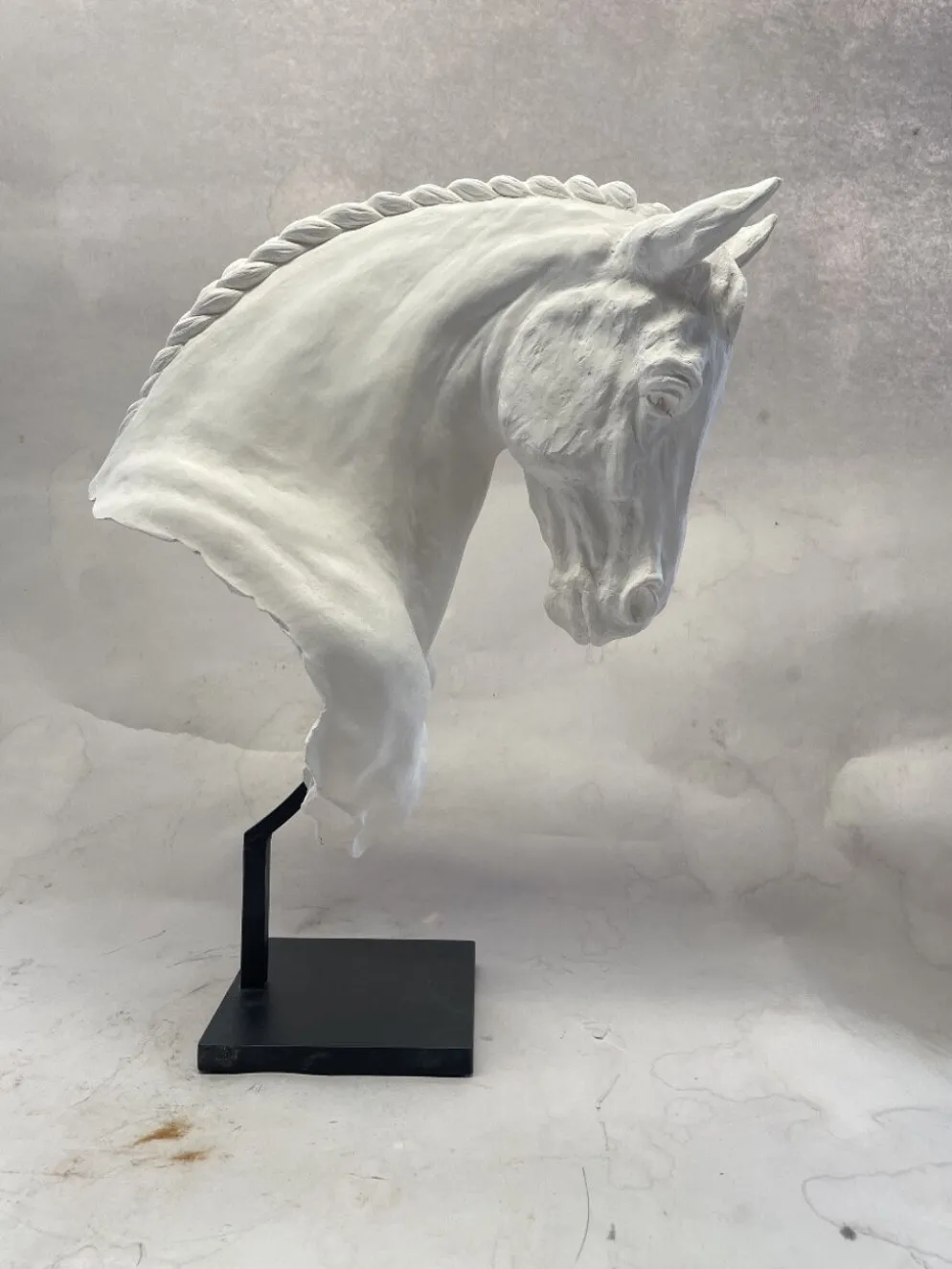 Percheron en plâtre Jean-Paul Gourdon