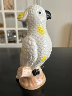 Perroquet vintage en céramique