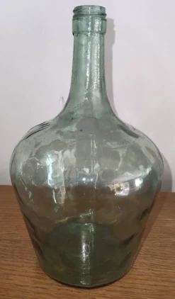 Petite Dame-Jeanne Ancienne en Verre Vert