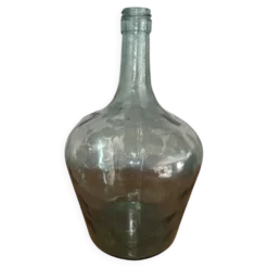 Petite Dame-Jeanne Ancienne en Verre Vert