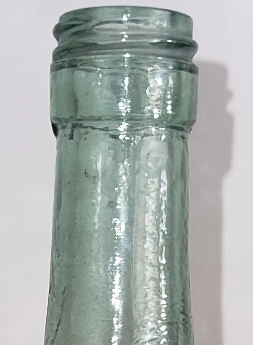Petite Dame-Jeanne Ancienne en Verre Vert
