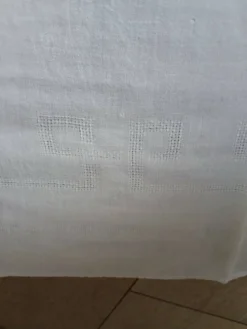 3 petites nappes anciennes initiales brodées PB