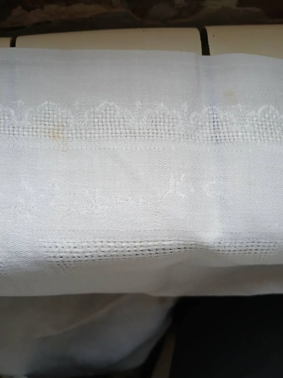 3 petites nappes anciennes initiales brodées PB