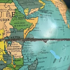 Petit globe terrestre vintage, Cartes Taride