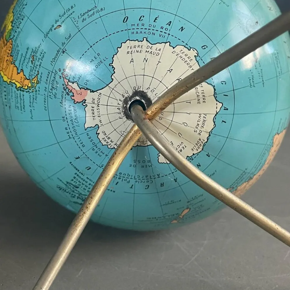 Petit globe terrestre vintage, Cartes Taride