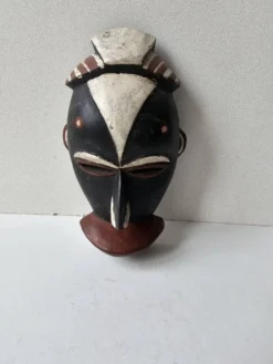 Petit masque mural Africain Galoa Gabon 22cm - Art Africain tribal