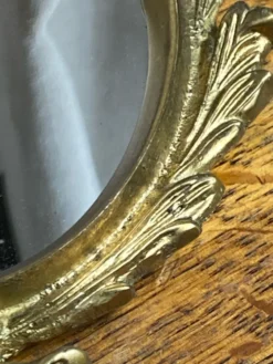 Petit miroir ancien en bronze