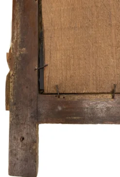 Petit miroir de dame Louis XVI en bois sculpté et doré