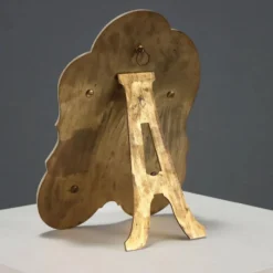 Petit miroir de table ancien champlévé et bronze doré XIX-XX siècle