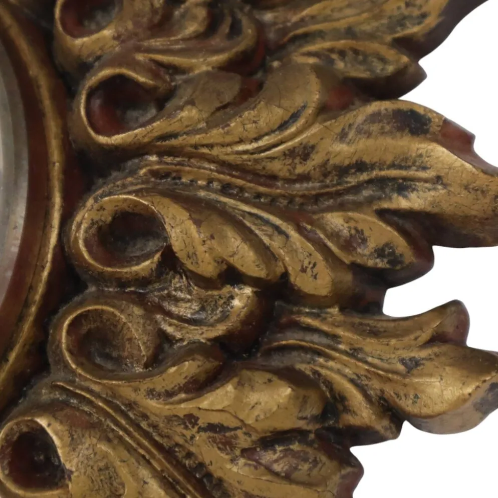 Petit miroir ensoleillé italien, style rococo, 24 cm