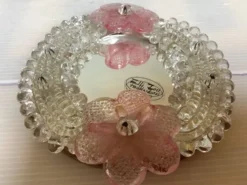 Petit miroir fleurs Murano