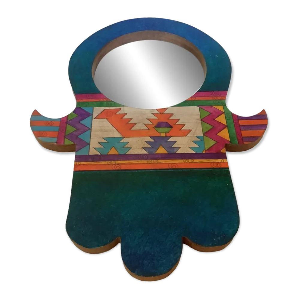 Petit miroir style mexicain