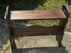 Petit porte-revues / meuble d’appoint en chêne foncé fin 19 e siècle