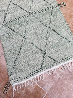 Petit tapis berbère marocain Zanafi kilim) pour chambre et salon