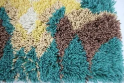 Petit tapis de design des années 50 dans le style Ege Rya, Danemark, 1970.