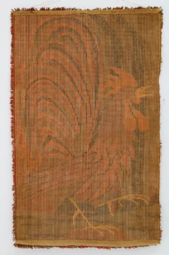 Petit tapis ou tapisserie en laine danoise des années 1970