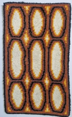 petit tapis/tapisserie murale du milieu du siècle Ege Rya, Danemark, années 1970