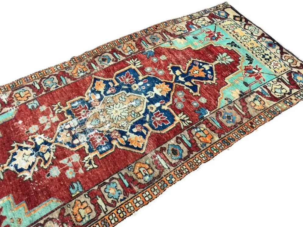 Petit tapis vintage noué à la main