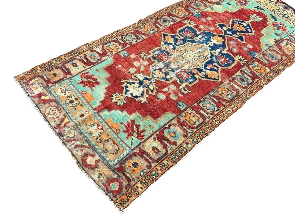 Petit tapis vintage noué à la main