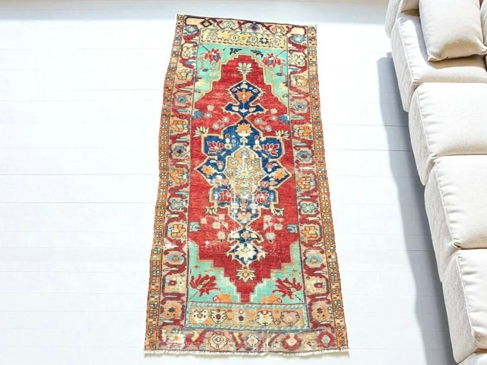 Petit tapis vintage noué à la main