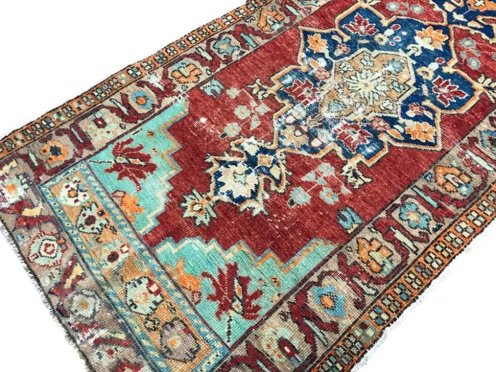 Petit tapis vintage noué à la main