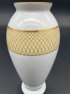 Petit vase Rosenthal Classic en porcelaine blanche et or
