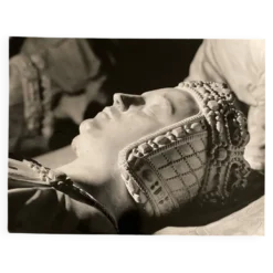 Photo argentique Bernard Darot XXe tombeau de François II visage Anne