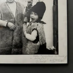 Photo artistique dédicacée par Gheorge Rizeanu XXe 2 enfants roumains