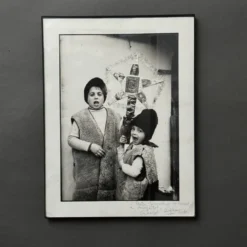 Photo artistique dédicacée par Gheorge Rizeanu XXe 2 enfants roumains